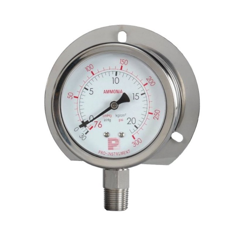 stainless steel ammonia pressure gauge