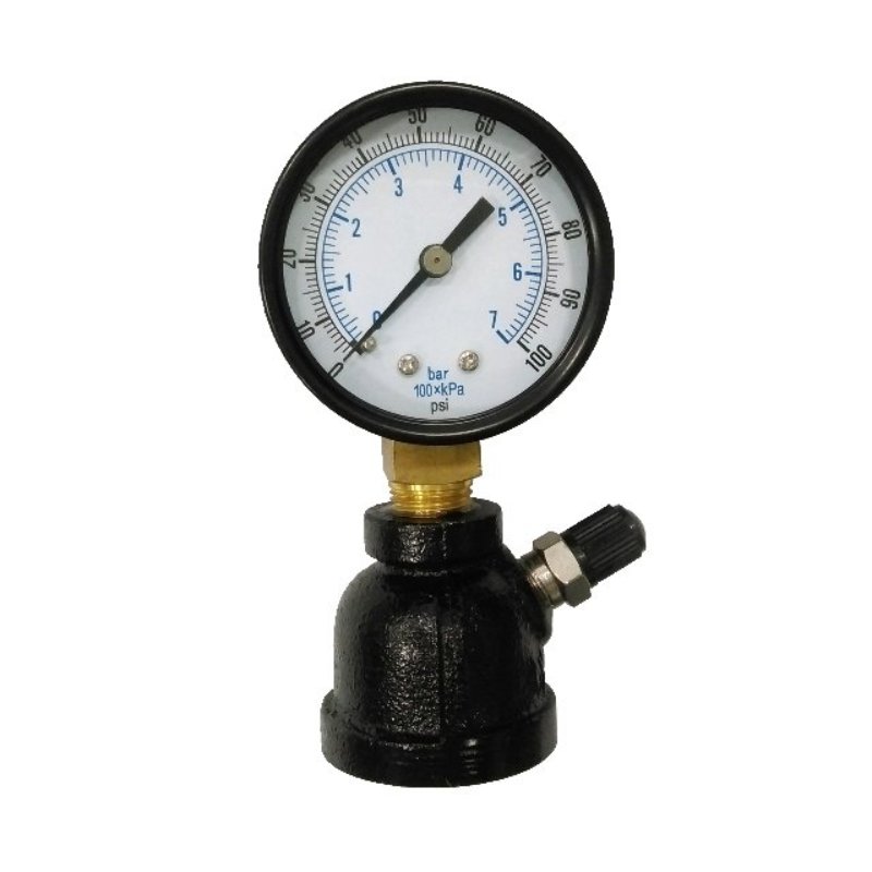manómetro de control de agua