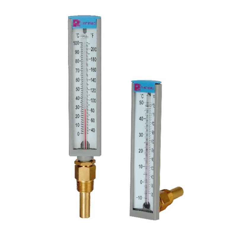 Glass tube industrial thermometer