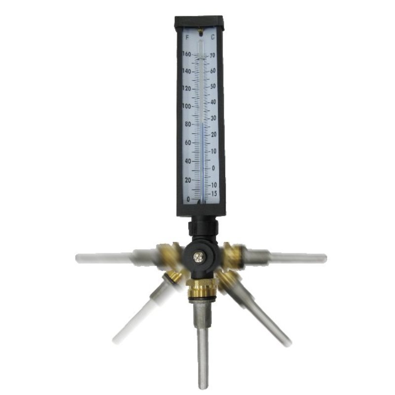 9inch adjustable angle thermometer