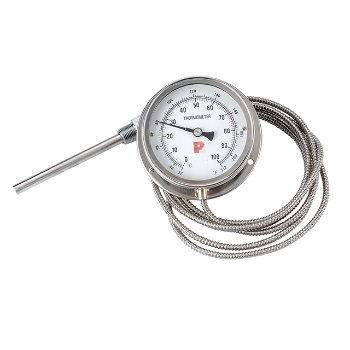 Stainless steel capillary thermometer