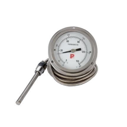 Stainless steel capillary thermometer (back type)