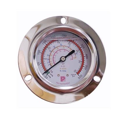 stainless steel case refrigerant pressure gauge