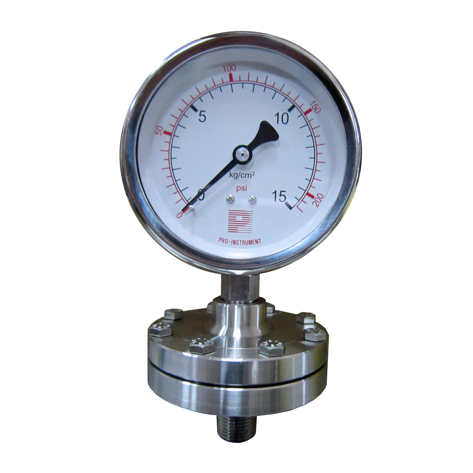 Diaphragm sealed pressure gauge (Threaded type), P700 SERIES