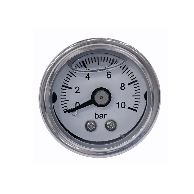 small stainless steel gauge