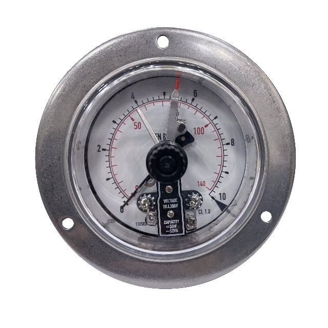 Single electric contact gauge lower back type