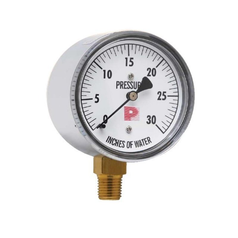 low pressure gauge, bottom connection